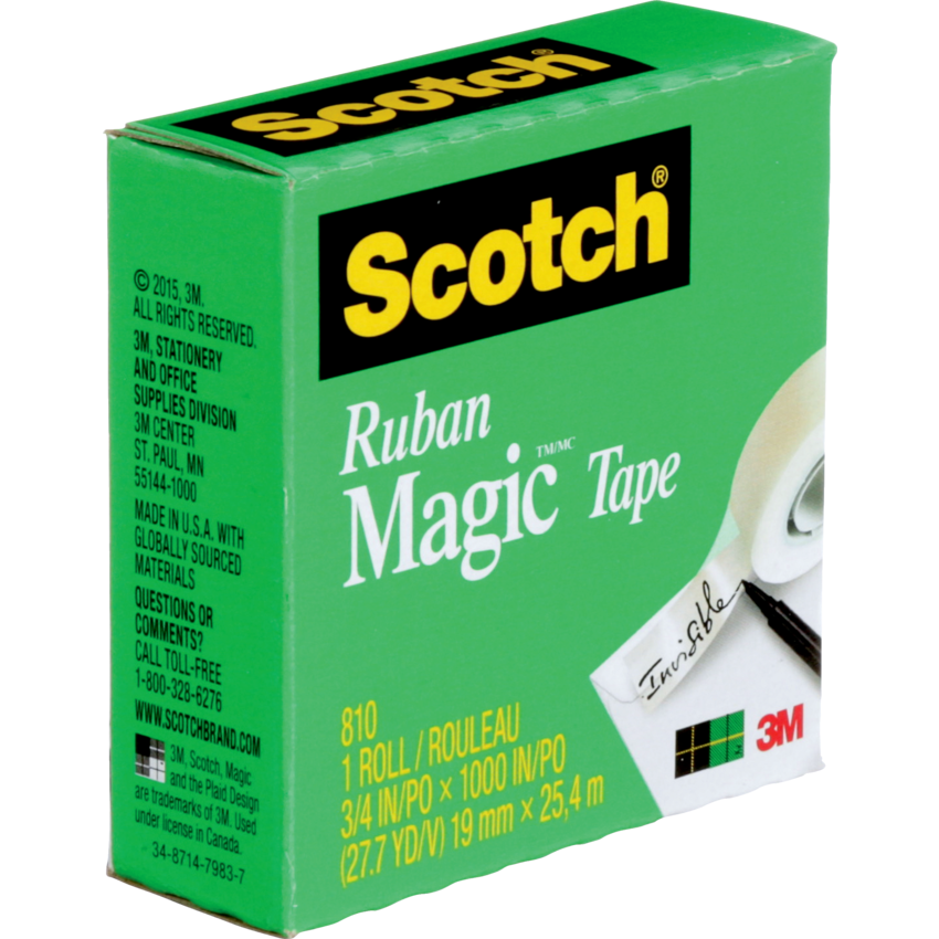 Scotch Magic Tape 3/4 in x 27.7 yd (19 mm x 25.4 m) (Single)